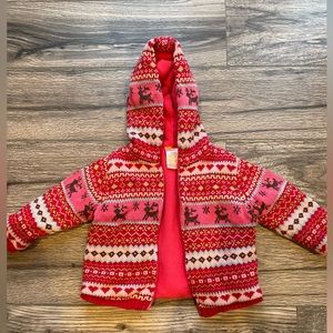 Cute girls puffy jacket. Soft fleece inside. Used gently.